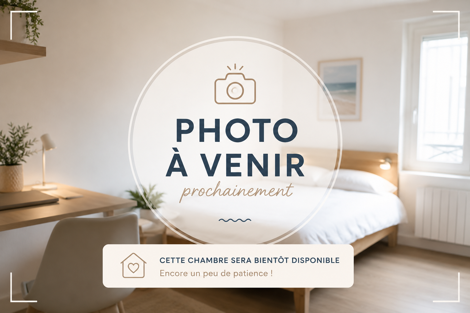Deuxième chambre meublée de la colocation